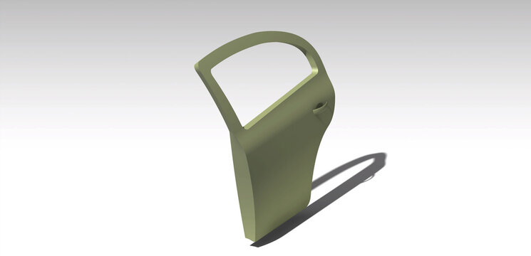car door Catia v5 model, 3d rendering illustration 