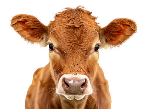 A close up of a cow's face with its eyes open