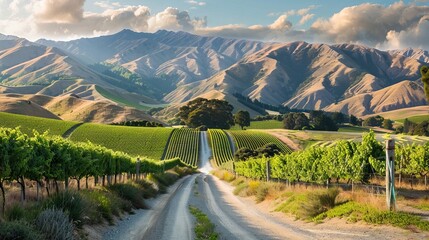 Scenic drive: queenstown to wanaka via crown range, capturing the majestic landscape of rocky mountains and serene grasslands