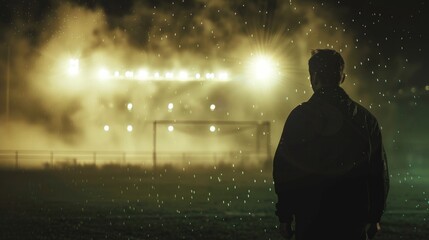 Quiet Anticipation: A Night at the Soccer Field
