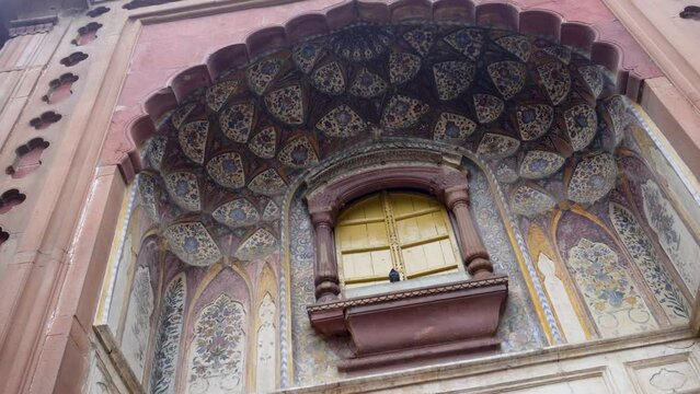 16 Jan 2024- The Traditional Design Closed Window at Safdarjung Tomb, Delhi.