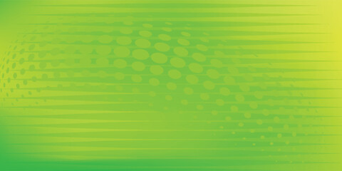 Abstract green gradient vector banner. Halftone dotted minimal contemporary long background