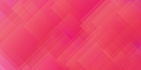 Abstract Red Purple Gradient Geometric Overlapping Square Pattern, Technology Background Design. Modern Smooth Square Pattern. Suitable for Cover or Splash Template for Web Design and Site Decoration.