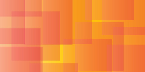 Abstract Red Orange Gradient Geometric Overlapping Square Pattern, Technology Background Design. Modern Smooth Square Pattern. Suitable for Cover or Splash Template for Web Design and Site Decoration.