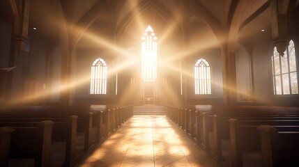 Divine Presence: Symbolic Light in Church


