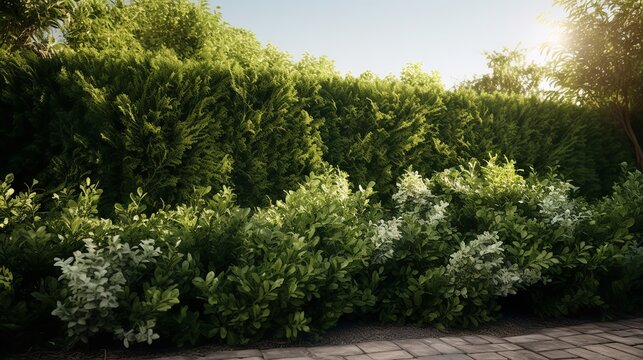 Lush Garden Bushes (Cut Out) - 8K Resolution

