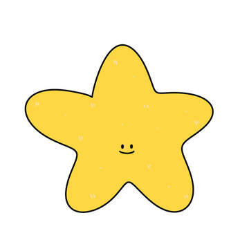Yellow star element.