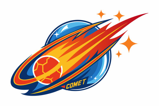 Comet logo vector 