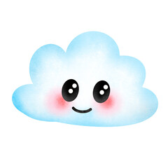 Cute cloud cartoon clipart,