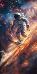 Astronaut surft