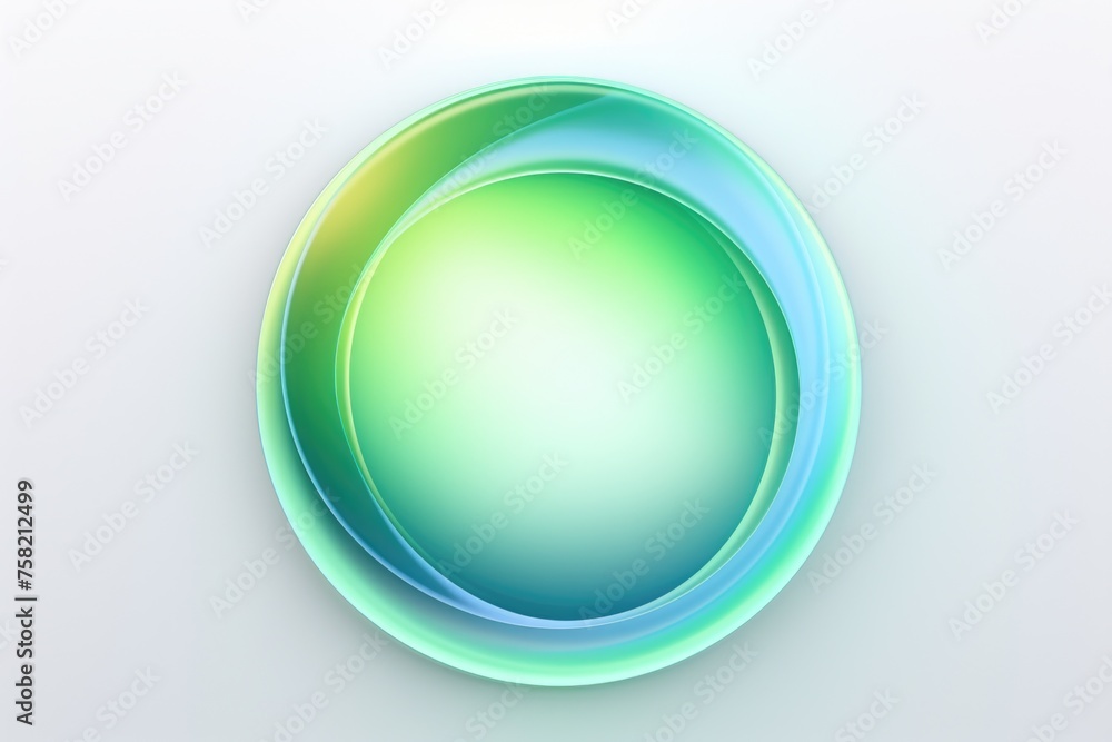 Poster Colorful circular object on a white background. Great for design projects