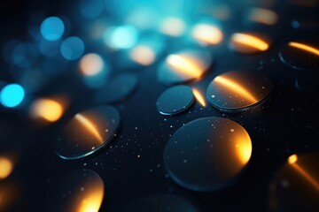 Close up of shiny circles, great for abstract backgrounds