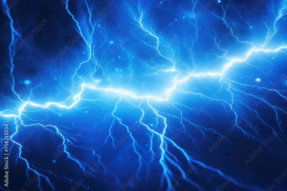 Poster a close up of a lightning bolt in the sky. suitable for weather-related designs