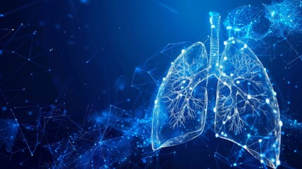 An innovative infographic showcasing the latest breakthroughs in human lungs healthcare. Doctor online concept