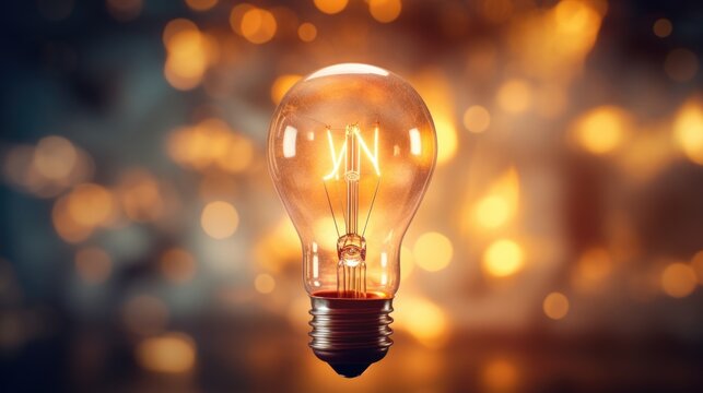 Light bulb with the word 'yn' written on it. Suitable for educational concepts