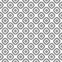 Black and white seamless abstract pattern. Background and backdrop. Grayscale ornamental design.