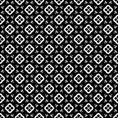 Black and white seamless abstract pattern. Background and backdrop. Grayscale ornamental design.