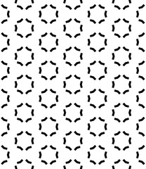 Black and white seamless abstract pattern. Background and backdrop. Grayscale ornamental design.