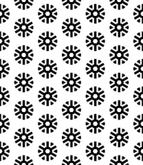 Black and white seamless abstract pattern. Background and backdrop. Grayscale ornamental design.