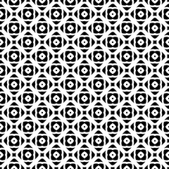 Black and white seamless abstract pattern. Background and backdrop. Grayscale ornamental design.