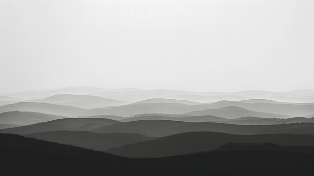 minimalist monochrome landscape wallpaper