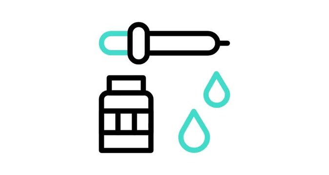 illustration of water tap icon animation video