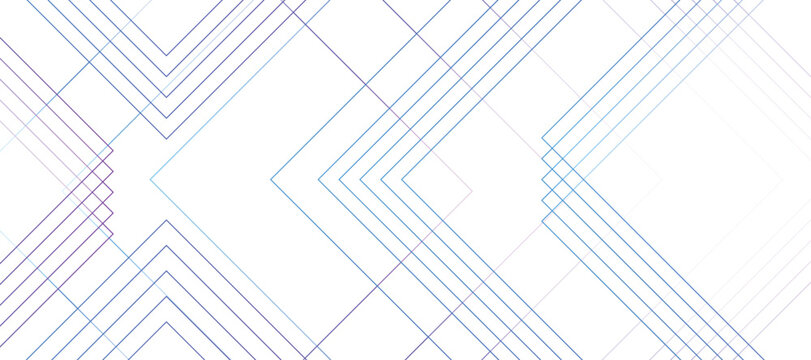 Abstract Blue Geometric squares with modern technology design. Futuristic digital landscape with lines. Concept for dynamic websites, striking posters, and business booklets.	