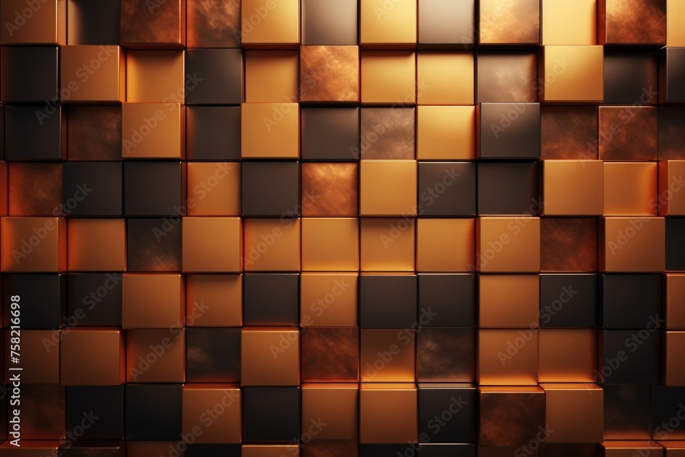 Poster a collection of cubes in a room. ideal for interior design concepts