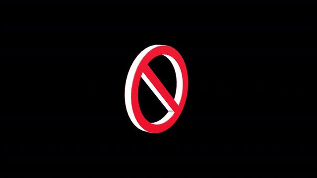 Download High-Quality Prohibited Sign Animations | Perfect for Designers