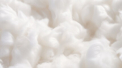A close up of a pile of white cotton. Suitable for textile industry concepts - obrazy, fototapety, plakaty