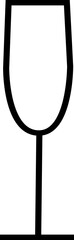 Gläser line icon vector.