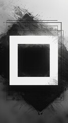 geometric abstract in black and white shades
