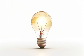 Obraz premium Glowing Light Bulb Innovation and Idea Background Concept
