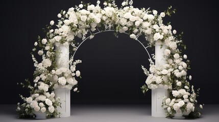 Set of Beautiful Wedding Flower Arches


