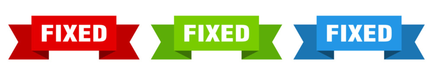 Fototapeta premium fixed ribbon. fixed isolated paper sign. banner