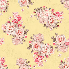 seamless flower pattans pattern . seamless floral colorful flower 