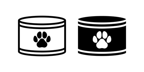 Pet Food Can icon. for mobile concept and web design. vector illustration