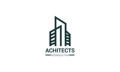 Modern logo design showcasing architectural ingenuity, with dynamic shapes and sophisticated compositions.
