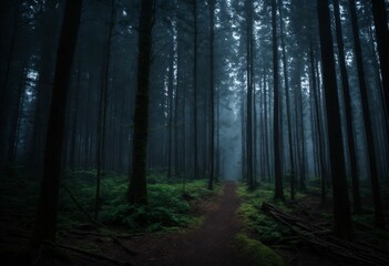 Fototapeta premium fog in the forest