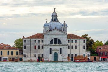 Fototapeta na wymiar Le Zitelle church on Giudecca island in Venice, Italy