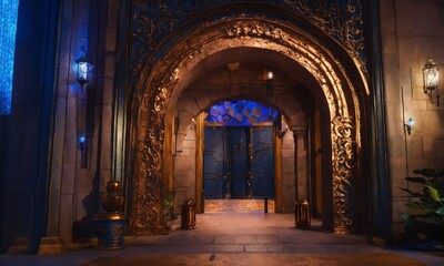 Obraz premium entrance to the cathedral