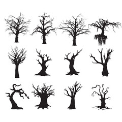 Bare Tree silhouette vector