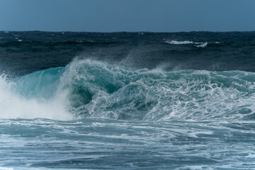 Fototapeta premium big wave in gran canaria. Canary islands. Spain
