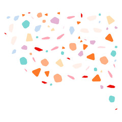 Shape corner particles. Vector illustration.	