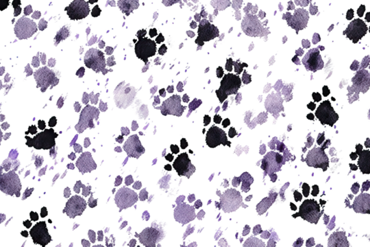 black ink animal backdrop monochrome paws seamless Creative pattern footprints Abstract regular prints messy dog