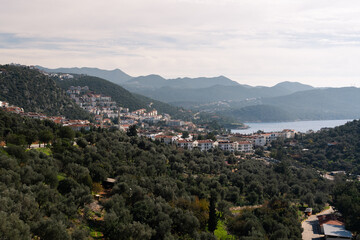 Obraz premium Beautiful view towards Kaş, Antalya, Turkey