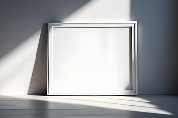 frame at white wall