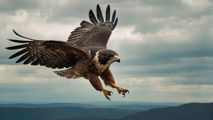 Fototapeta premium eagle in flight