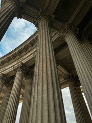 building, column, columns