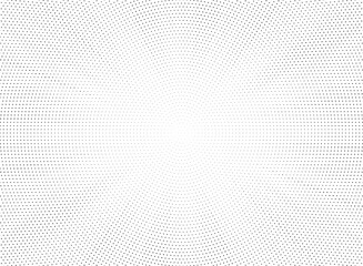 Halftone gradient sun rays pattern. abstract halftone vector dots background. monochrome dots pattern. pop art, comic small dots. star rays halftone poster. shine, explosion. sunrise rays background.	